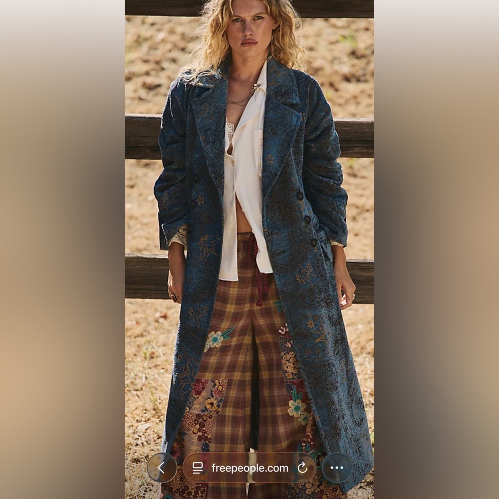 Free People Micah duster / jacket / coat NWT & extra buttons. - Picture 11 of 11